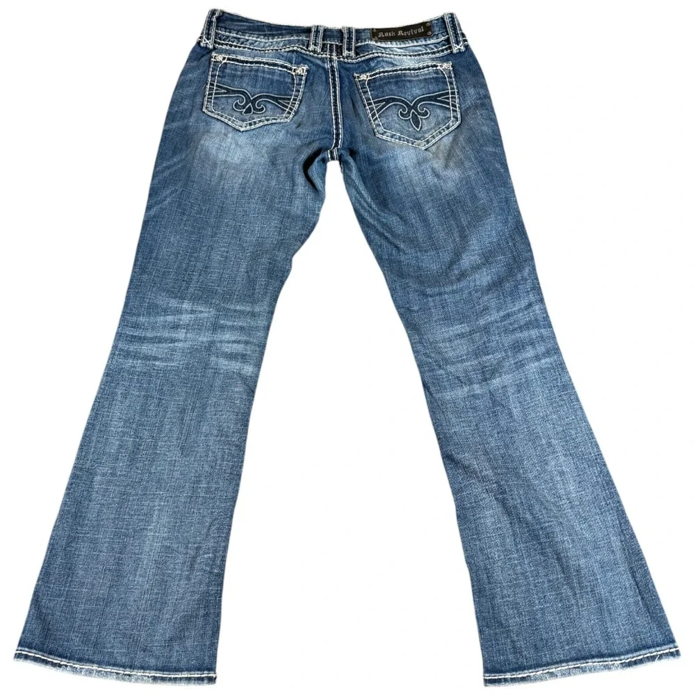 Buckle Rock Revival Blake Easy Bootcut Jeans Womens 29 Blue‎ Medium Wash Travel
